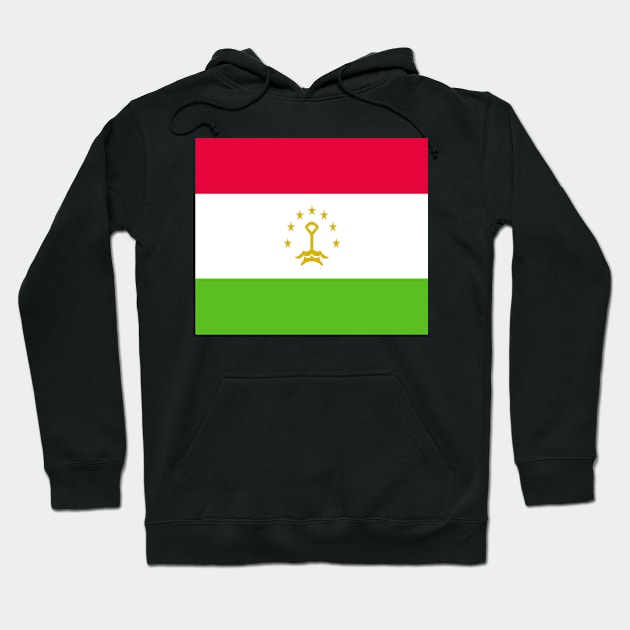 Flag Tajikistan Hoodie by flag for all